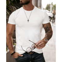 BLUZKA T-SHIRT MĘSKI CAMEO ECRU