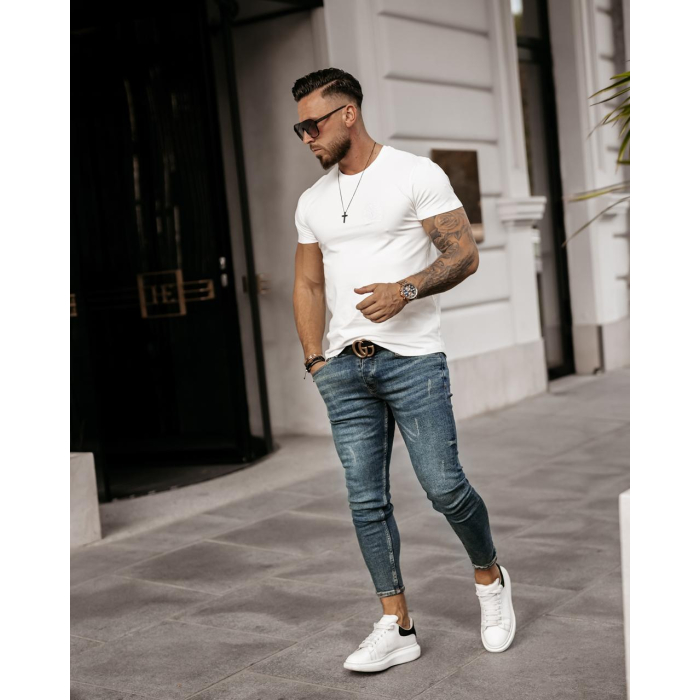 BLUZKA T-SHIRT MĘSKI CAMEO ECRU