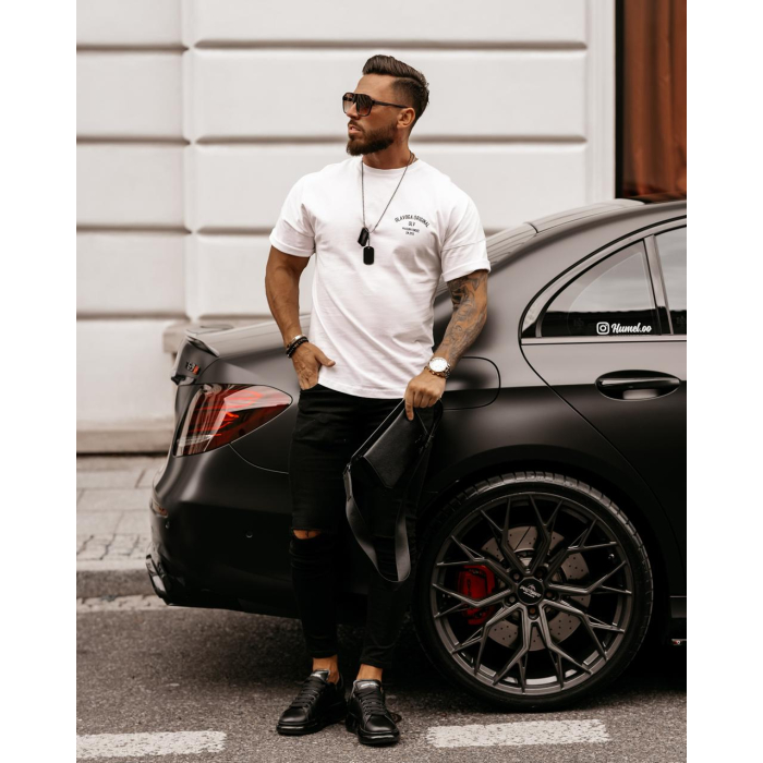BLUZKA T-SHIRT MĘSKI CRD OFF WHITE