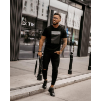 BLUZKA T-SHIRT MĘSKI TEXAS BLACK