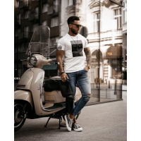 BLUZKA T-SHIRT MĘSKI TEXAS ECRU