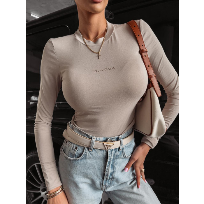 BLUZKA Z WISKOZY ROXANNA BEIGE