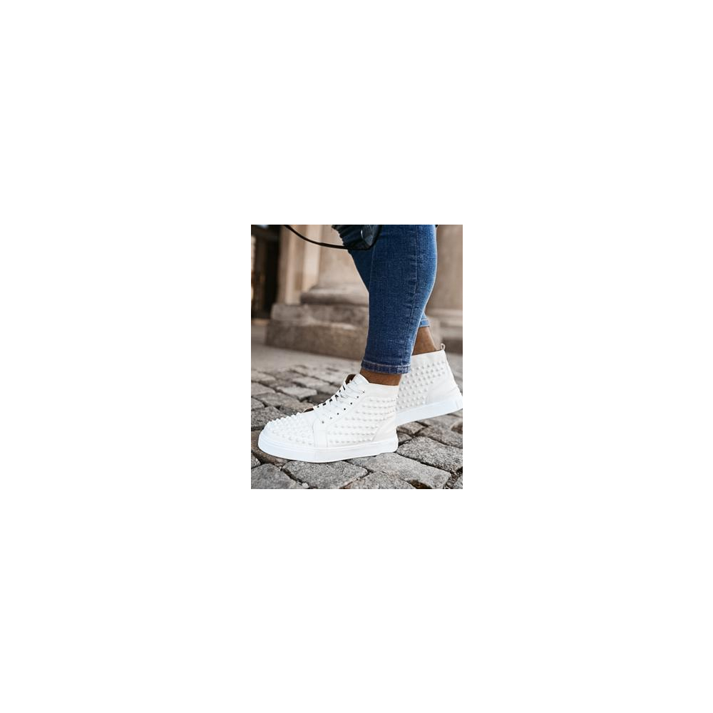 BUTY MĘSKIE EKO SKÓRA ELBA WHITE