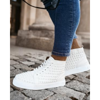 BUTY MĘSKIE EKO SKÓRA ELBA WHITE