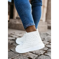 BUTY MĘSKIE EKO SKÓRA ELBA WHITE