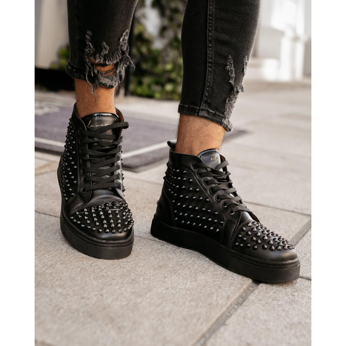 BUTY MĘSKIE EKO SKÓRA ELBA BLACK