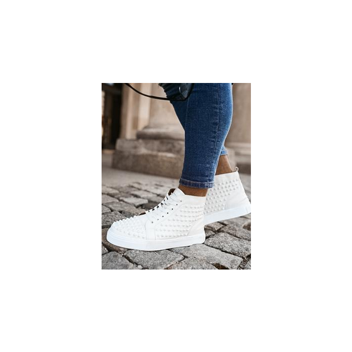 BUTY MĘSKIE EKO SKÓRA ELBA WHITE