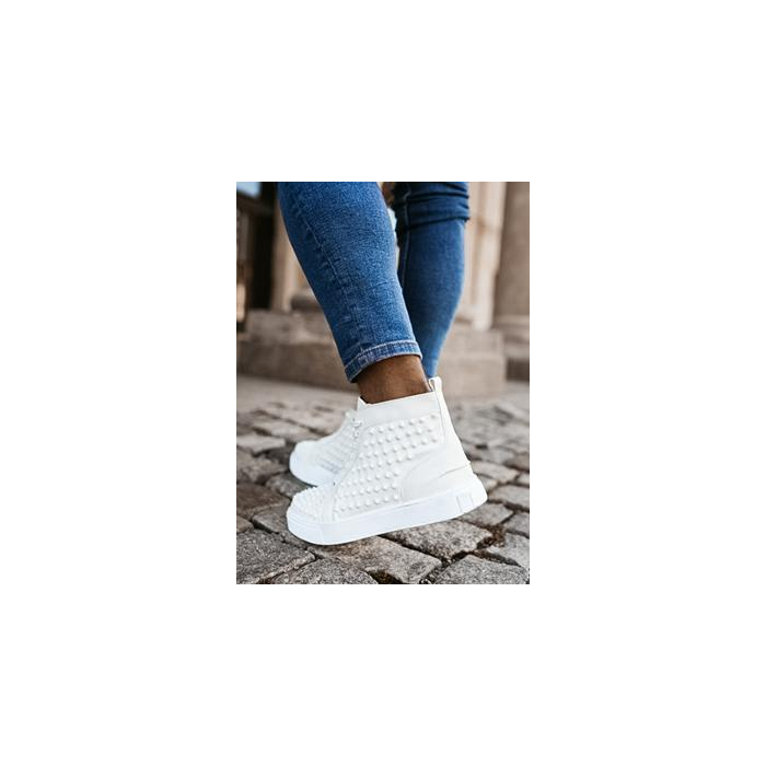 BUTY MĘSKIE EKO SKÓRA ELBA WHITE