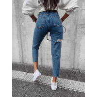 SPODNIE JEANSOWE DENIM Z PRZETARCIAMI I ROZDARCIAMI GARO BLUE