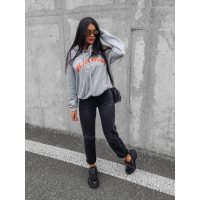 SPODNIE JEANSOWE DENIM Z PRZETARCIAMI LASTRO BLACK