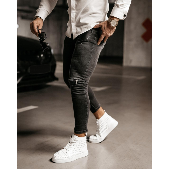 SPODNIE JEANSOWE MĘSKIE CLARK BLACK