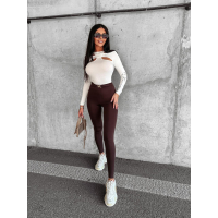 SPODNIE LEGGINSY Z KLAMRĄ ARLEEN BROWN
