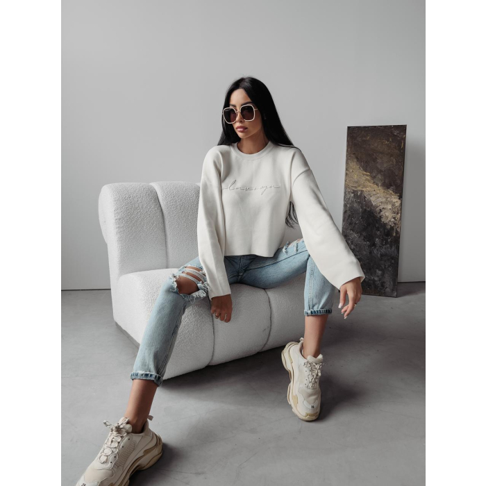 SWETER HAFT OLAVOGA NELL ECRU