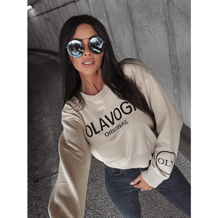 SWETER OLAVOGA KASUMI BEIGE