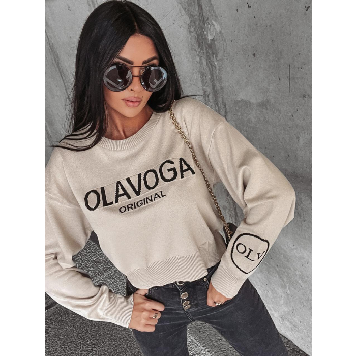 SWETER OLAVOGA KASUMI BEIGE