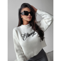 SWETER OLAVOGA LOVE LOCO ECRU
