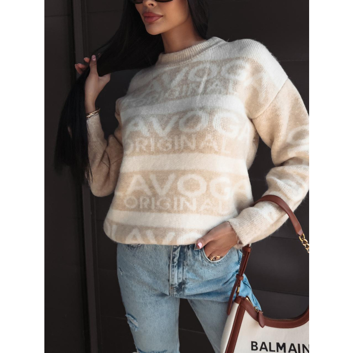 SWETER OVERSIZOWY OLAVOGA EMIKO BEIGE