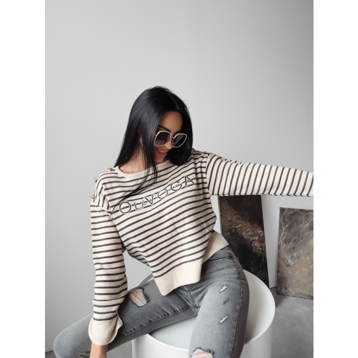SWETER PASY HAFT OLAVOGA CAMILA GRAY