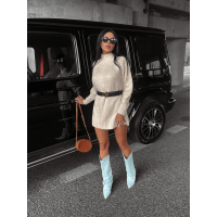 SWETER TUNIKA OVERSIZE LOPE BEIGE