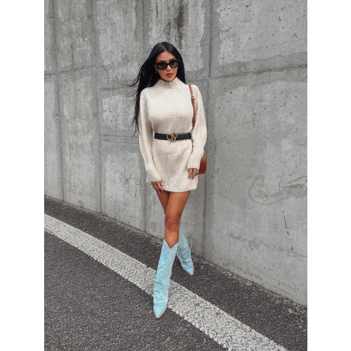 SWETER TUNIKA OVERSIZE LOPE BEIGE