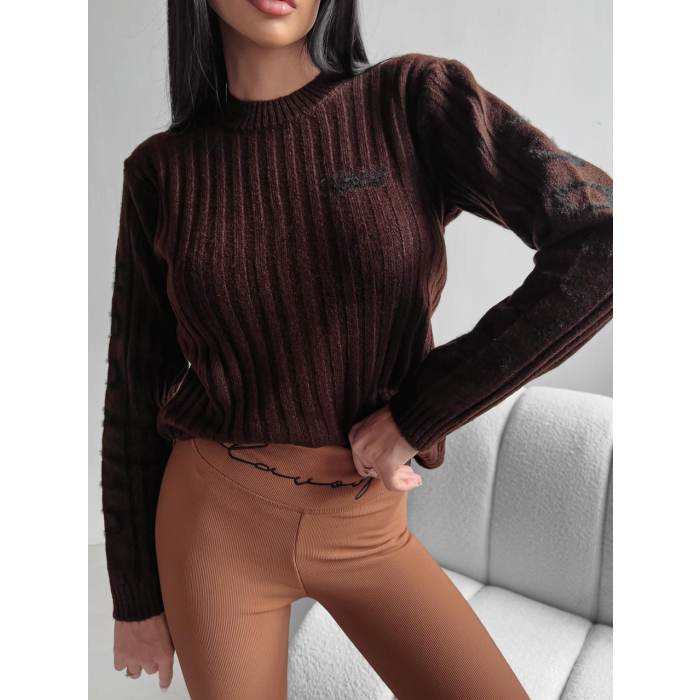 SWETER Z OLAVOGA NA RĘKAWIE MILLY BROWN
