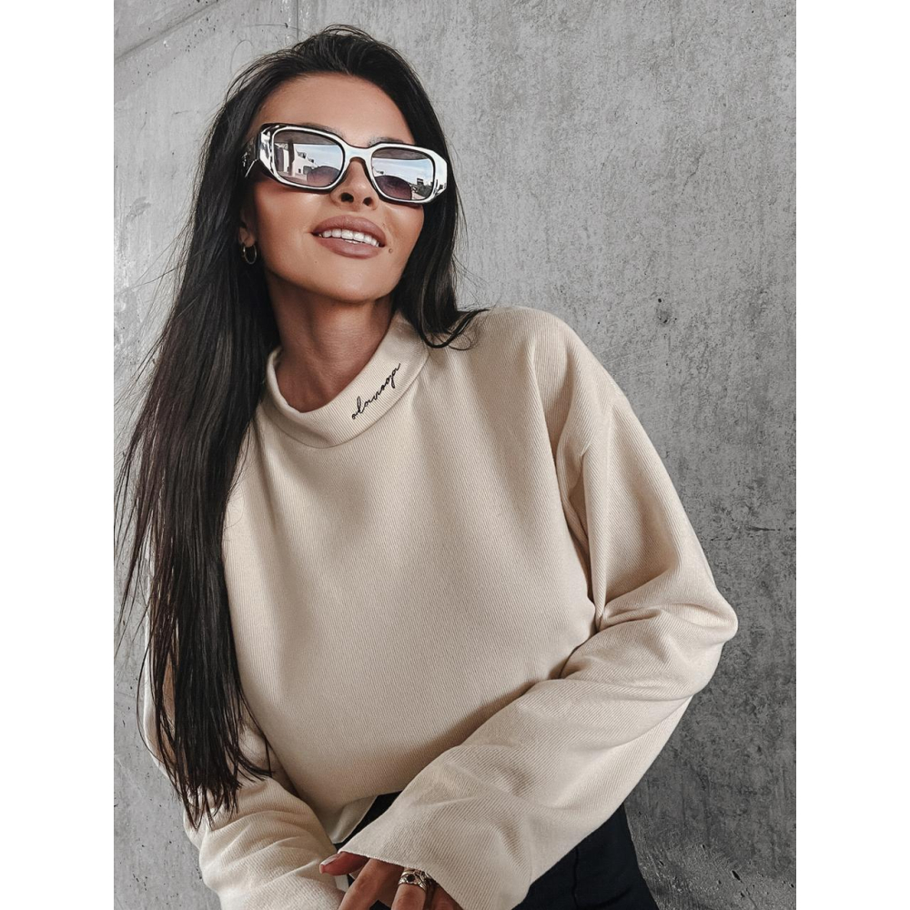 SWETER Z PÓŁGOLFEM OLAVOGA ENNA BEIGE