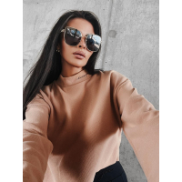 SWETER Z PÓŁGOLFEM OLAVOGA ENNA DARK BEIGE