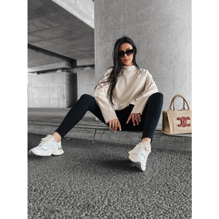 SWETER Z PÓŁGOLFEM OLAVOGA ENNA BEIGE