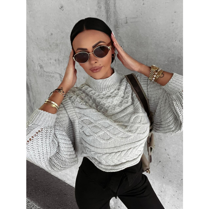 SWETER Z PÓŁGOLFEM WARKOCZ OSLO