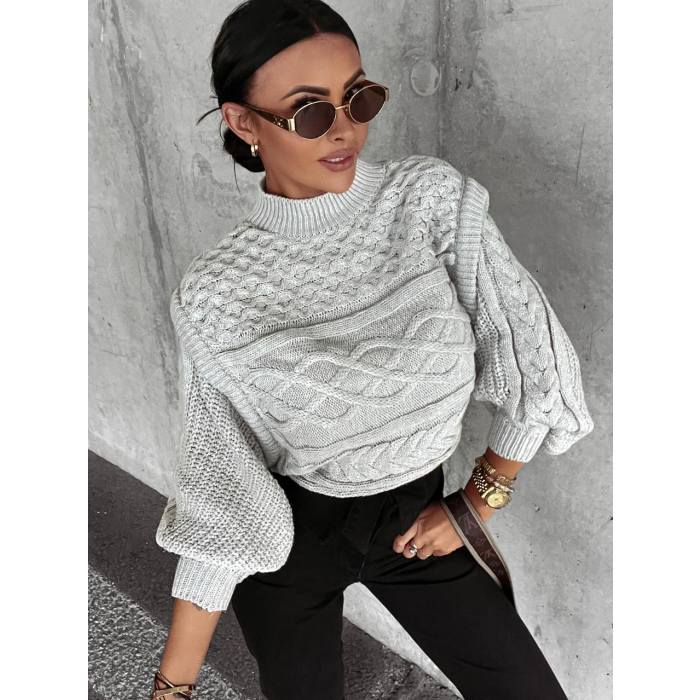 SWETER Z PÓŁGOLFEM WARKOCZ OSLO