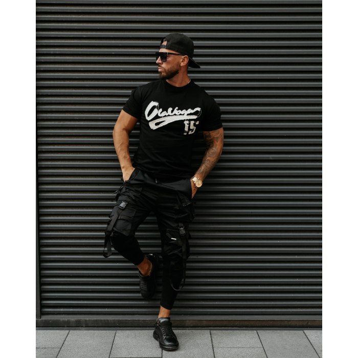 BLUZKA T-SHIRT MĘSKI 15 OLAVOGA MEN BRAKE BLACK