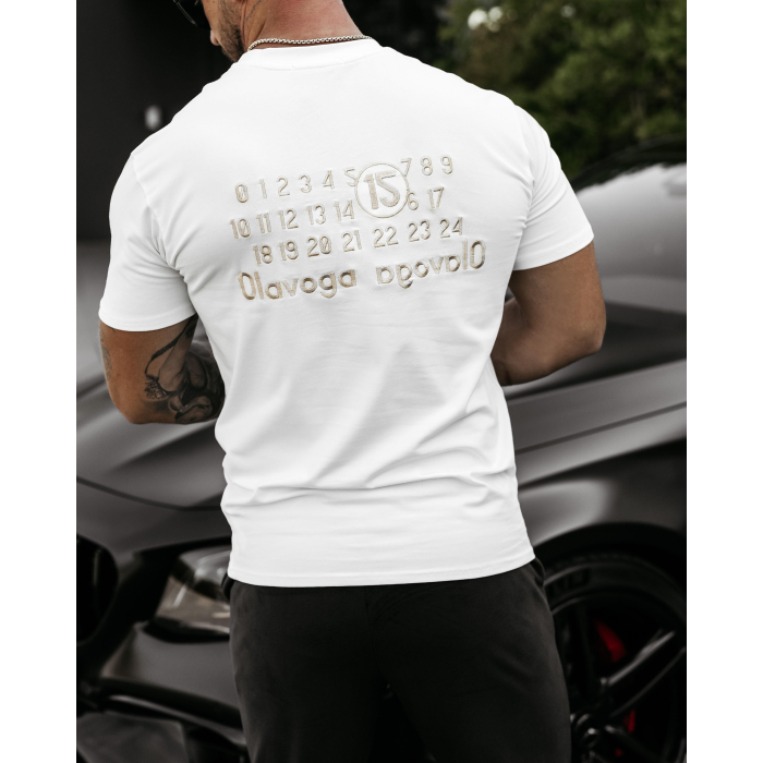 BLUZKA T-SHIRT MĘSKI OLAVOGA MEN VEGOSH ECRU