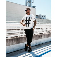 BLUZKA T-SHIRT MĘSKI PRINT OLAVOGA MEN BONES WHITE