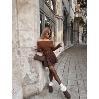 BUTY DAMSKIE ŚNIEGOWCE FUTERKO OLAVOGA SHOES BAILA BROWN