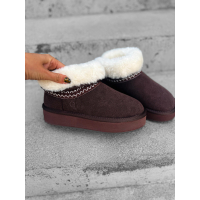 BUTY DAMSKIE ŚNIEGOWCE FUTERKO OLAVOGA SHOES BAILA BROWN