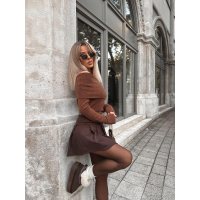 BUTY DAMSKIE ŚNIEGOWCE FUTERKO OLAVOGA SHOES BAILA BROWN