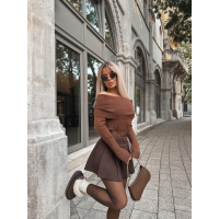 BUTY DAMSKIE ŚNIEGOWCE FUTERKO OLAVOGA SHOES BAILA BROWN