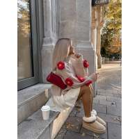 BUTY DAMSKIE ŚNIEGOWCE FUTERKO OLAVOGA SHOES BAILA BEIGIE