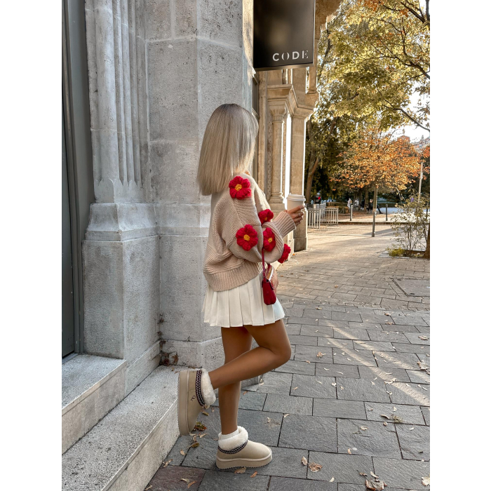 BUTY DAMSKIE ŚNIEGOWCE FUTERKO OLAVOGA SHOES BAILA BEIGIE