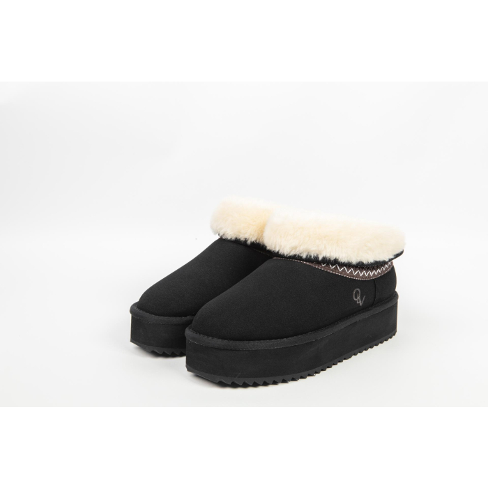 BUTY DAMSKIE ŚNIEGOWCE FUTERKO OLAVOGA SHOES BAILA BLACK