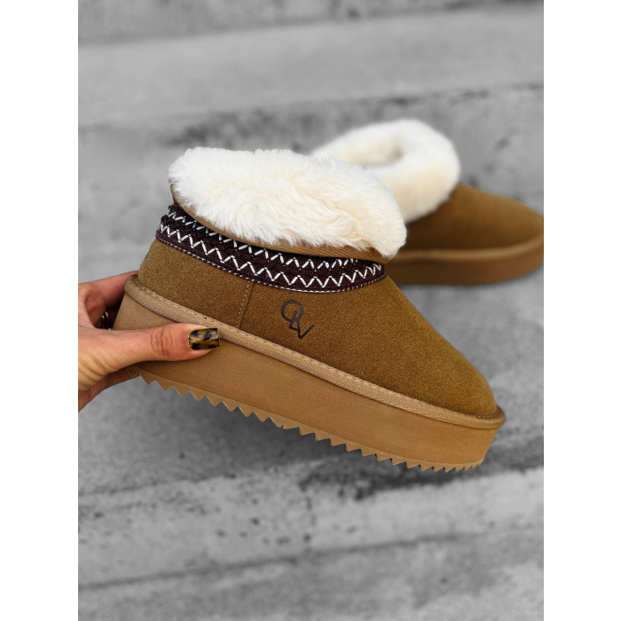 BUTY DAMSKIE ŚNIEGOWCE FUTERKO OLAVOGA SHOES BAILA CARMEL
