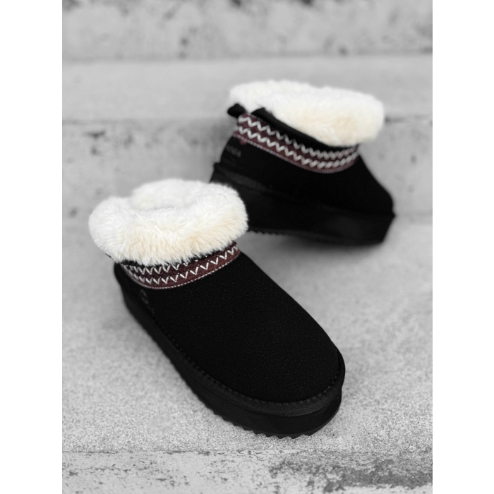 BUTY DAMSKIE ŚNIEGOWCE FUTERKO OLAVOGA SHOES BAILA BLACK