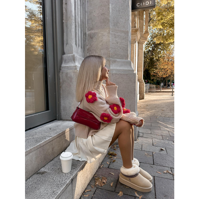 BUTY DAMSKIE ŚNIEGOWCE FUTERKO OLAVOGA SHOES BAILA BEIGIE