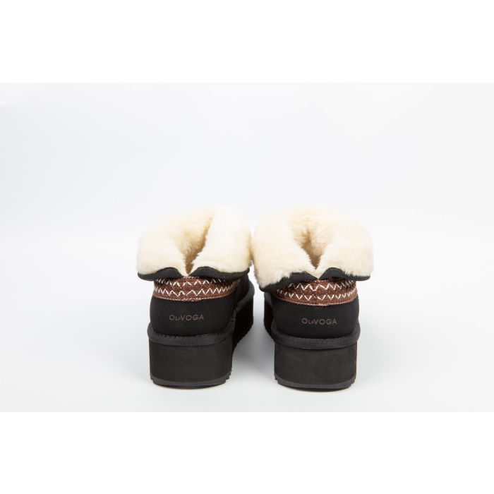 BUTY DAMSKIE ŚNIEGOWCE FUTERKO OLAVOGA SHOES BAILA BLACK