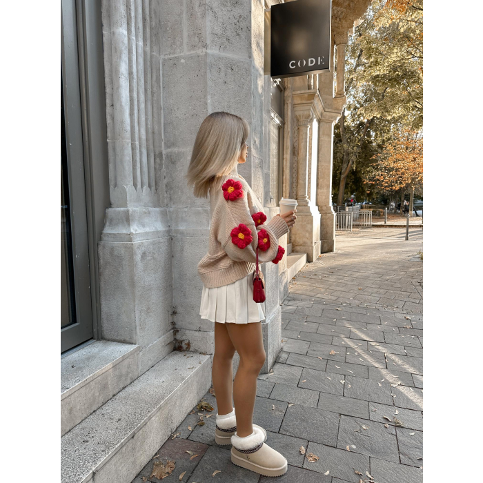 BUTY DAMSKIE ŚNIEGOWCE FUTERKO OLAVOGA SHOES BAILA BEIGIE