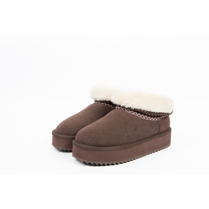 BUTY DAMSKIE ŚNIEGOWCE FUTERKO OLAVOGA SHOES BAILA BROWN