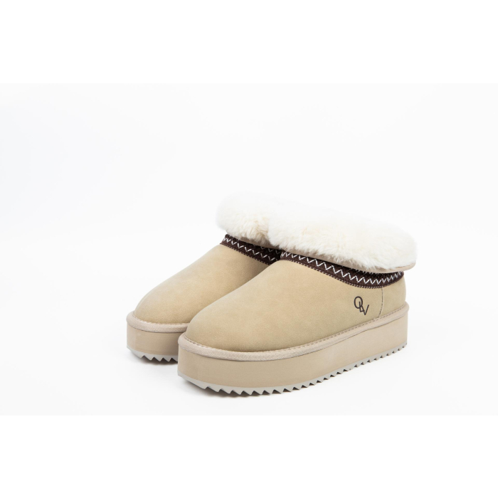BUTY DAMSKIE ŚNIEGOWCE FUTERKO OLAVOGA SHOES BAILA BEIGIE