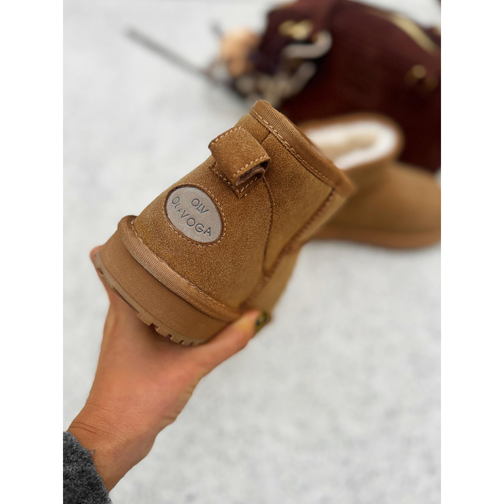 BUTY DAMSKIE ŚNIEGOWCE OLAVOGA SHOES CUSHY CARMEL