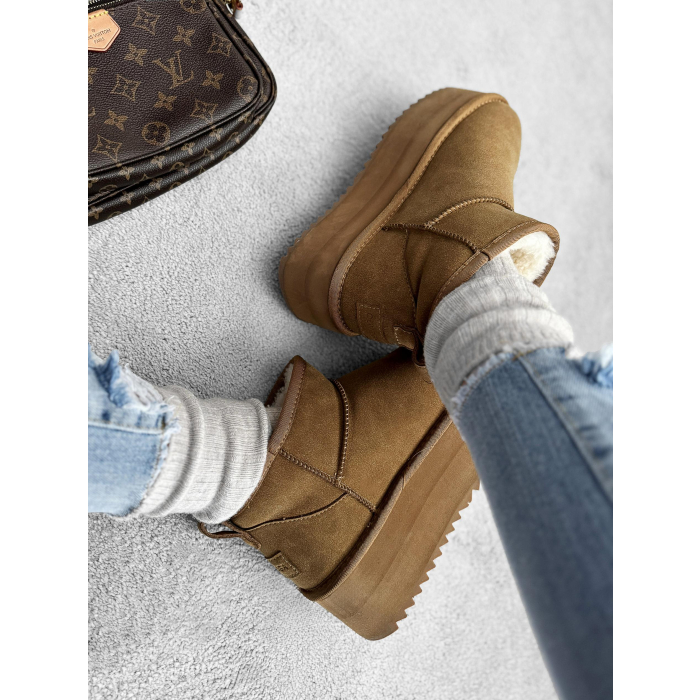 BUTY DAMSKIE ŚNIEGOWCE OLAVOGA SHOES MISTIC CARMEL