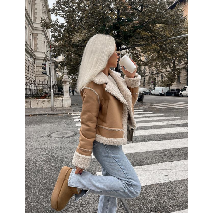 BUTY DAMSKIE ŚNIEGOWCE OLAVOGA SHOES MISTIC BEIGIE